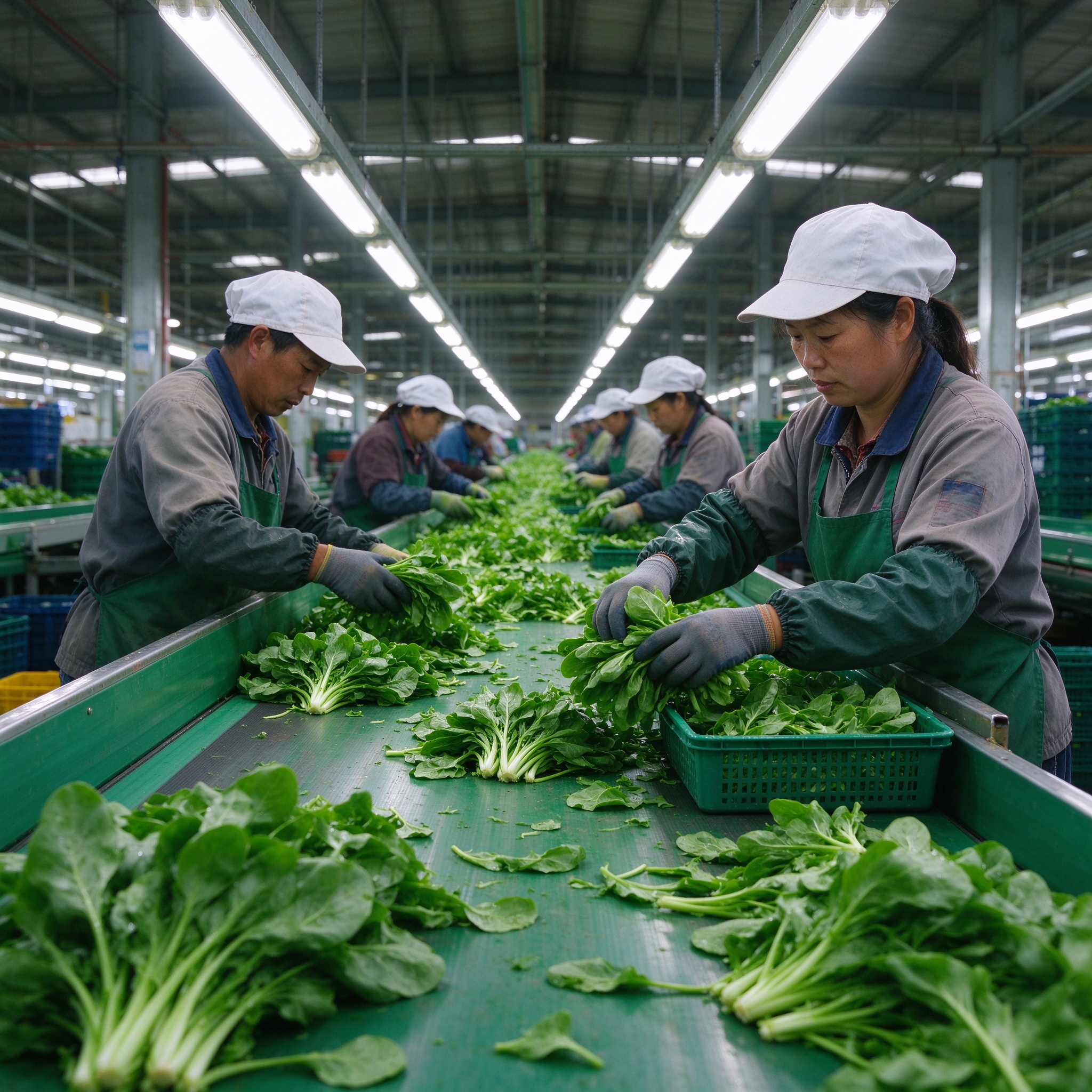 采摘分拣车间 蔬菜种植基地 尧小兔